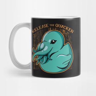 Release the Quacken // Cute Rubber Duckie Kraken Mug